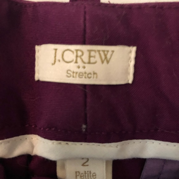 JCrew purple work stretch pants - Picture 3 of 3